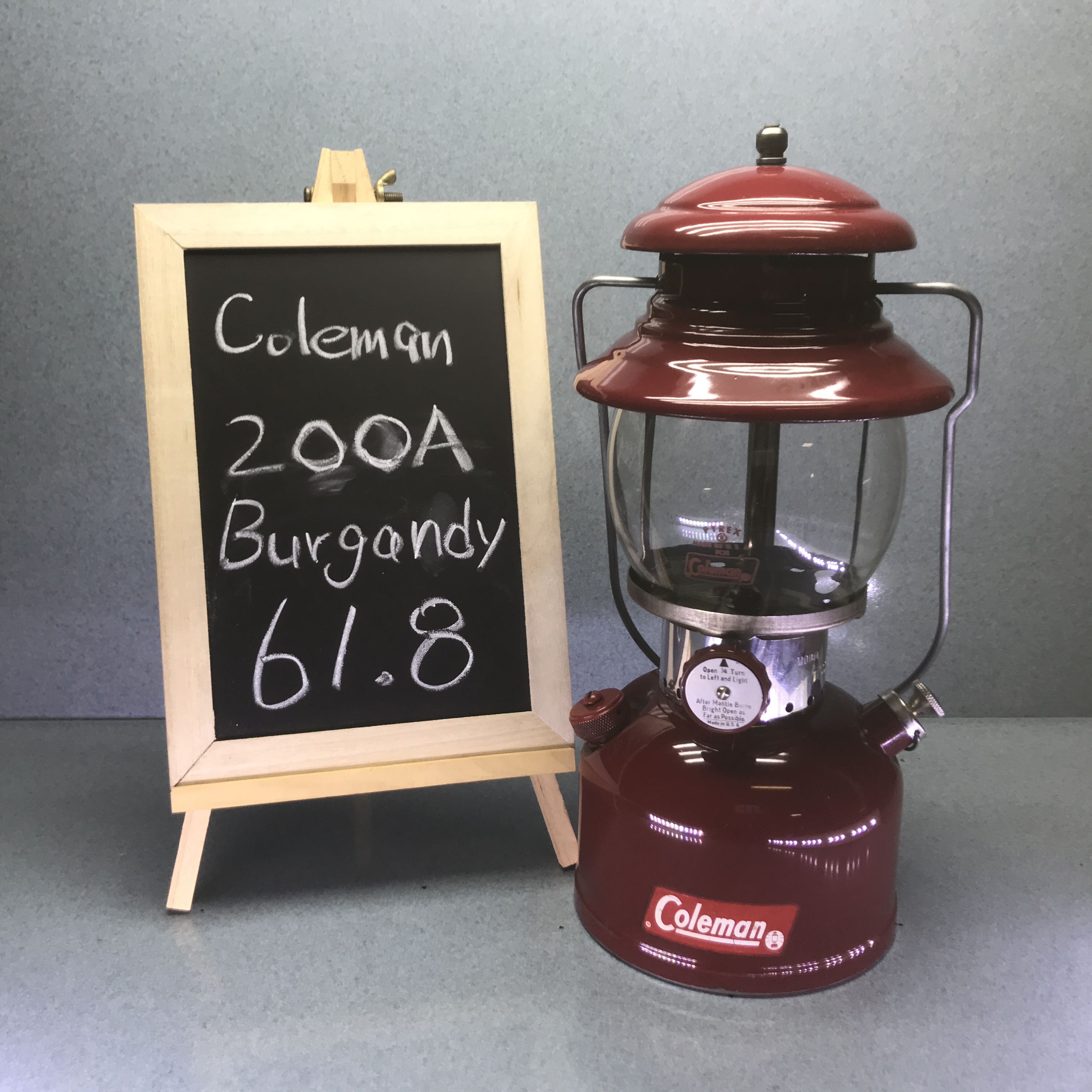 1961s COLEMAN 200A LANTERN BURGANDY!! | U's Lantern