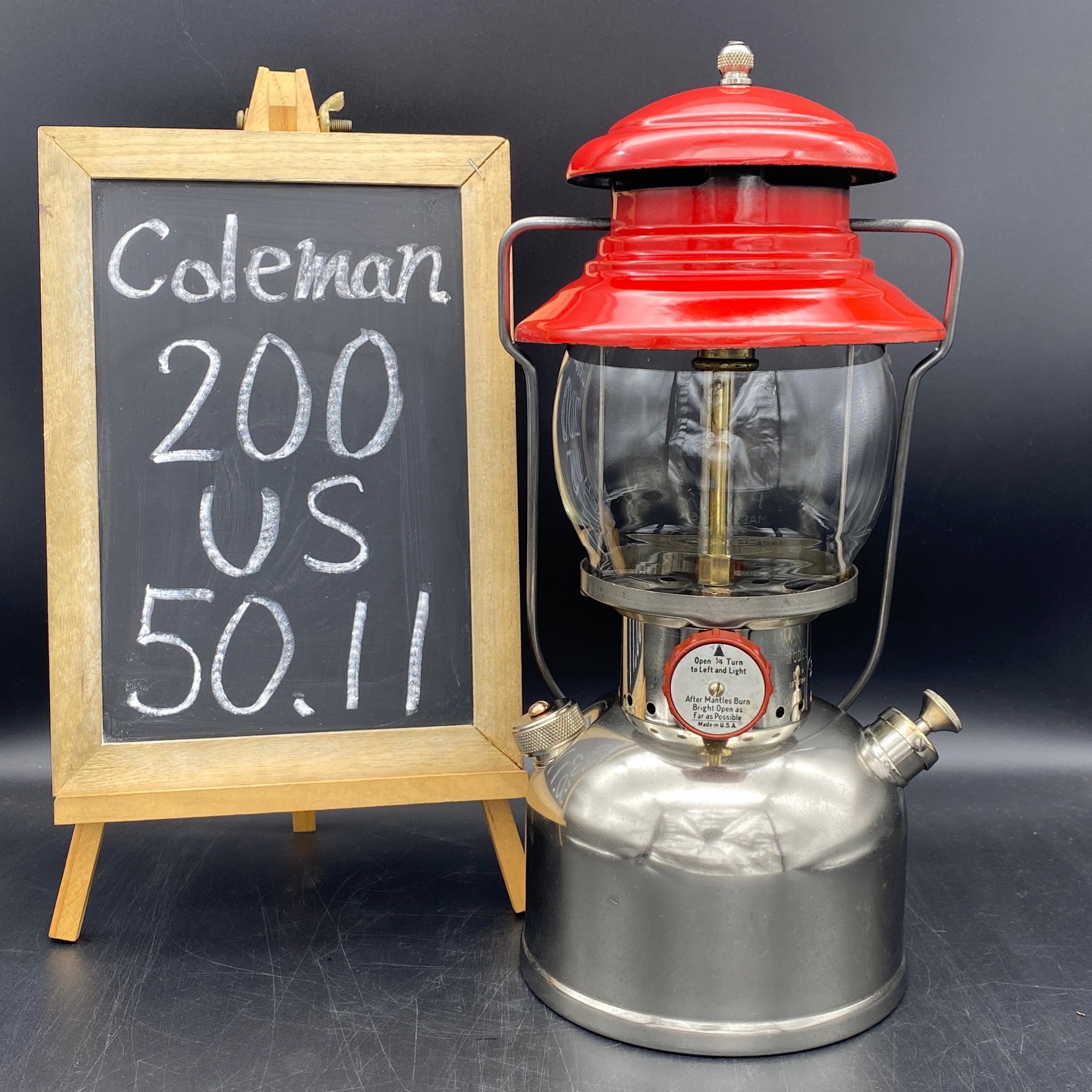 1950s COLEMAN 200 USA LANTERN | U's Lantern